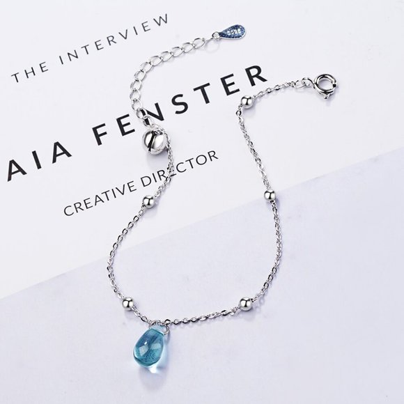 [Set of 3] NEW Silver Simple Blue Water Set - Picture 5 of 5